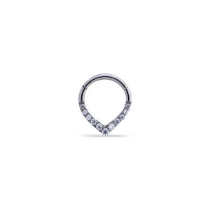 Aro clicker Horus con circonita