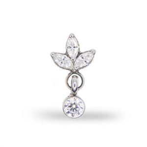 Colgante con circonita y marquise