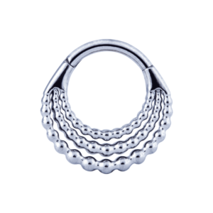 Aro triple linea de bolitas