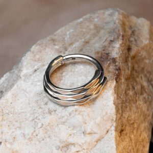 Aro triple fila de titanio