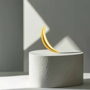 Media luna fina (oro pvd)