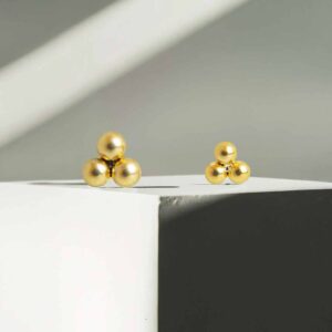 Triple bolita (oro pvd)