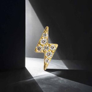 Rayito con cristales (oro pvd)