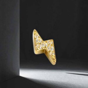 Rayito con cristales (oro pvd)