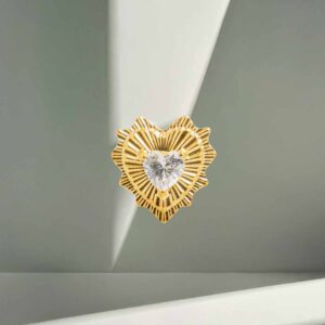 Corazon brillante (oro pvd)