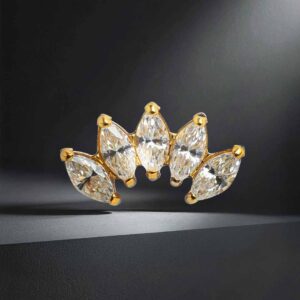 Marquise 5 puntas (oro pvd)