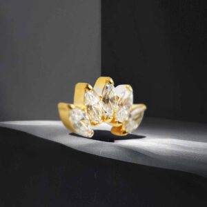 Marquise 5 puntas (oro pvd)