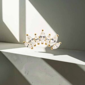 Marquise 7 puntas (oro pvd)