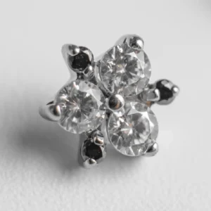 flor de tres puntas cristal cz