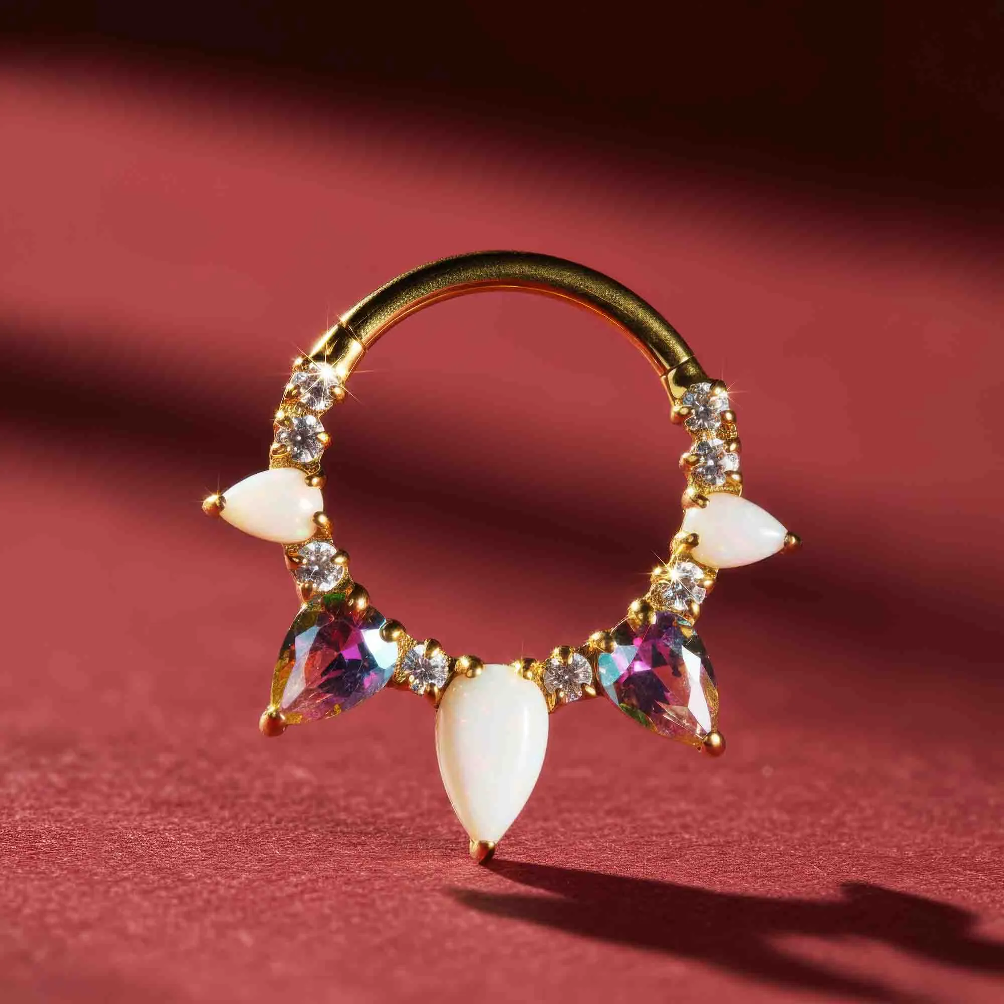 opal tiara rosa Front